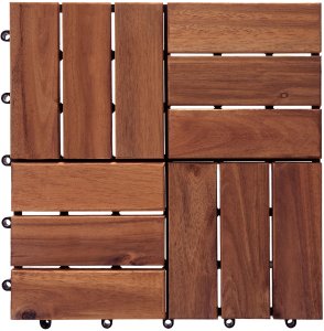 Płytki tarasowe ACERENZA Certyfikowane drewno akacjowe Brązowy 6