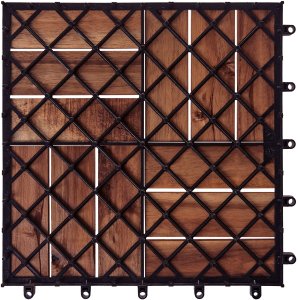 Płytki tarasowe ACERENZA Certyfikowane drewno akacjowe Brązowy 7