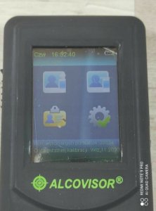 Alkomat Alcovisor Alkomat elektrochemiczny Mercury z drukarką 2