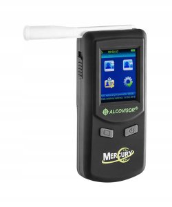 Alkomat Alcovisor Alkomat elektrochemiczny Mercury z drukarką 5
