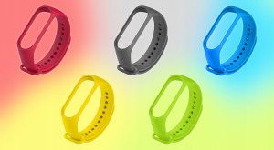 Opaska Xiaomi Mi Band 5 6 7 Pasek Zestaw 5szt + Folia Ochronna 5