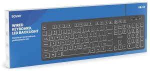 Savio KB-04 klawiatura Dom/Biuro USB QWERTY UK międzynarodowy Czarny 4