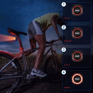 Bezprzewodowy Alarm Rowerowy Lampka Tylna Tył Rowerowa Głośny + Pilot 110Db 3