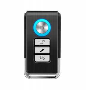 Bezprzewodowy Alarm Rowerowy Lampka Tylna Tył Rowerowa Głośny + Pilot 110Db 9