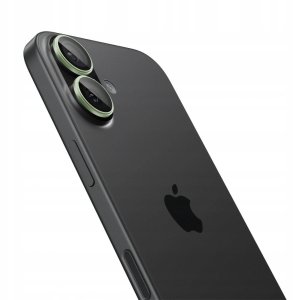 Spigen OSŁONA APARATU SPIGEN OPTIK PRO GLAS.TR ”EZ FIT” CAMERA PROTECTOR 2-PACK IPHONE 16 / 16 PLUS / 17 GREEN 3