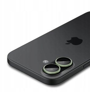 Spigen OSŁONA APARATU SPIGEN OPTIK PRO GLAS.TR ”EZ FIT” CAMERA PROTECTOR 2-PACK IPHONE 16 / 16 PLUS / 17 GREEN 4
