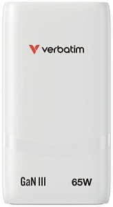 Verbatim Fold n Go mains charger GaN 65W white 32355 4