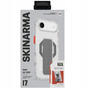 Skinarma Haxa Case for iPhone Air Magnetic Charging + Grip Stand Transparent 5