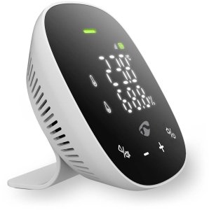 Oczyszczacz powietrza Nedis Czujnik jakości powietrza Nedis SmartLife Wi-Fi WIFISA20CBK Czarno-biały 3