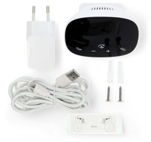Oczyszczacz powietrza Nedis Czujnik jakości powietrza Nedis SmartLife Wi-Fi WIFISA20CBK Czarno-biały 6