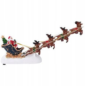 vidaXL Dekoracja świąteczna Wielokolorowe 31.5 x 6.5 x 16 cm żywica 3