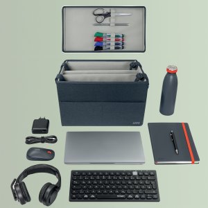 Torba Leitz LEITZ Torba do dzielenia biurka z pokrywką szara 200x235x355 (BxHxT) 4
