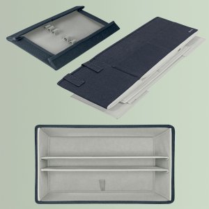 Torba Leitz LEITZ Torba do dzielenia biurka z pokrywką szara 200x235x355 (BxHxT) 6