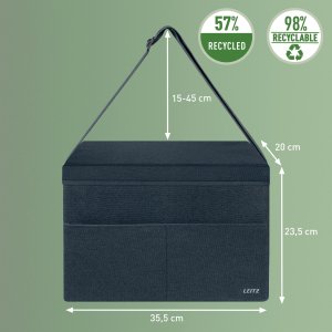 Torba Leitz LEITZ Torba do dzielenia biurka z pokrywką szara 200x235x355 (BxHxT) 7