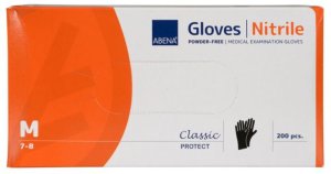 Examination glove, ABENA Classic Protect, M, black, nitrile, powder-free - (200 pcs.) 3
