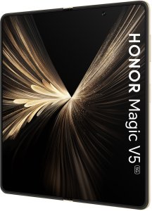 HONOR Magic V5 5G (MBH-N49) AI Handy, Sim Free, 512GB Speicher 16GB RAM, Dual SIM, Android 15, Klappbildschirm Smartphone - Dawn Gold (5109BUHJ) 3