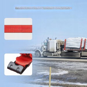 Pasy transportowe 10mx9m z płaskim hakiem do holowania 10 szt. 5