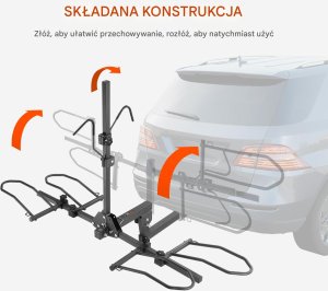 Bagażnik rowerowy platforma na hak Uchwyt rowerowy na hak 2 rowery 4