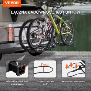 Bagażnik rowerowy platforma na hak Uchwyt rowerowy na hak 2 rowery 7