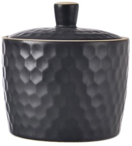 Orion Cukierniczka Cukiernica Ceramiczna Czarna Ozdobna Klasyczna 320 ml (Ori_155404) 4