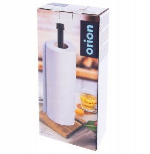 Orion Stojak na Ręcznik Papierowy Metalowy Drewniany Loft Czarny ORION 35 cm 7