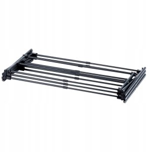 Suszarka na Pranie Ubrania Metalowa Czarna Pionowa Solidna ORION 47-78x94cm 5
