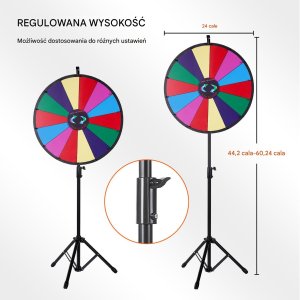 Vevor Koło fortuny nagród gra ścieralne loteria 153 cm 4