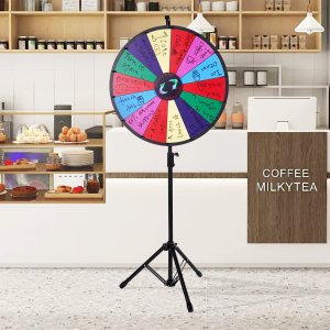 Vevor Koło fortuny nagród gra ścieralne loteria 153 cm 8