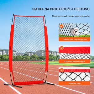 Vevor Siatka sportowa 2x1,4m przenośna baseball piłka nożna siatkówka ogród 3