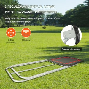 Vevor Siatka treningowa 91x121cm baseball softball siatkówka regulowany kąt 4