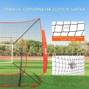 Vevor Siatka treningowa 2,1 m x 2,1 m do baseballu i softballu 3