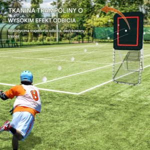 Siatka treningowa 90x240cm baseball softball siatkówka regulowany kąt 5