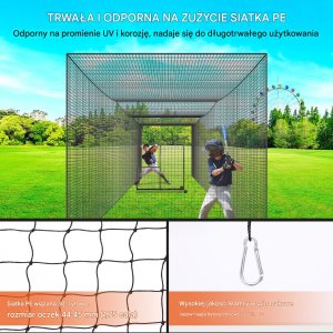 Siatka treningowa do baseballu i softballu 10,6 m 4