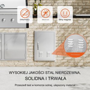 Vevor Drzwi do Grilla ze Stali Nierdzewnej 9