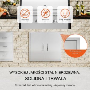 Vevor Podwójne Drzwi do Grilla 9