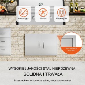 Vevor Podwójne Drzwi do Grilla 12