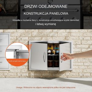 Vevor Podwójne Drzwi do Grilla 9