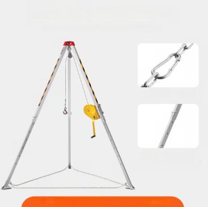 Trójnóg Statyw Ratowniczy z Wciągarką do Przestrzeni Zamkniętych 1180 kg Dmuchawa 5