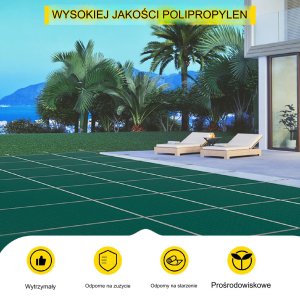 Pokrywa plandeka folia na basen 5,4x12,8m 3