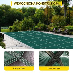 Pokrywa plandeka folia na basen 5,4x12,8m 4