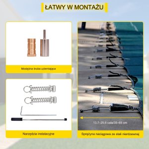 Pokrywa plandeka folia na basen 5,4x12,8m 5