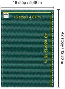 Pokrywa plandeka folia na basen 5,4x12,8m 8