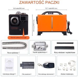 Ogrzewanie postojowe nagrzewnica 12V 5KW 2
