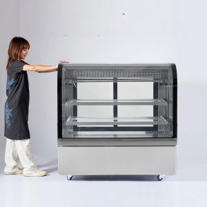 Witryna Chłodnicza Lodówka Wystawowa do Piekarni Gablota 505 L 2 Półki 3