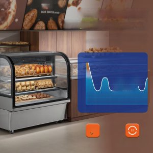 Witryna Chłodnicza Lodówka Wystawowa do Piekarni Gablota 505 L 2 Półki 4