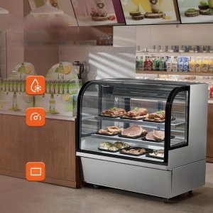 Witryna Chłodnicza Lodówka Wystawowa do Piekarni Gablota 505 L 2 Półki 5