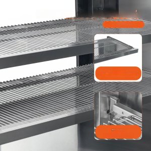 Witryna Chłodnicza Lodówka Wystawowa do Piekarni Gablota 505 L 2 Półki 6