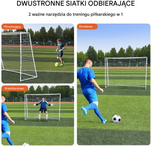 Dwustronna Siatka Bramka do Piłki Nożnej 3
