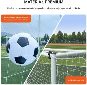Dwustronna Siatka Bramka do Piłki Nożnej 4