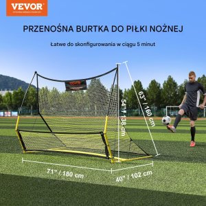 Przenośna Siatka do Piłki Nożnej 2 w 1 2